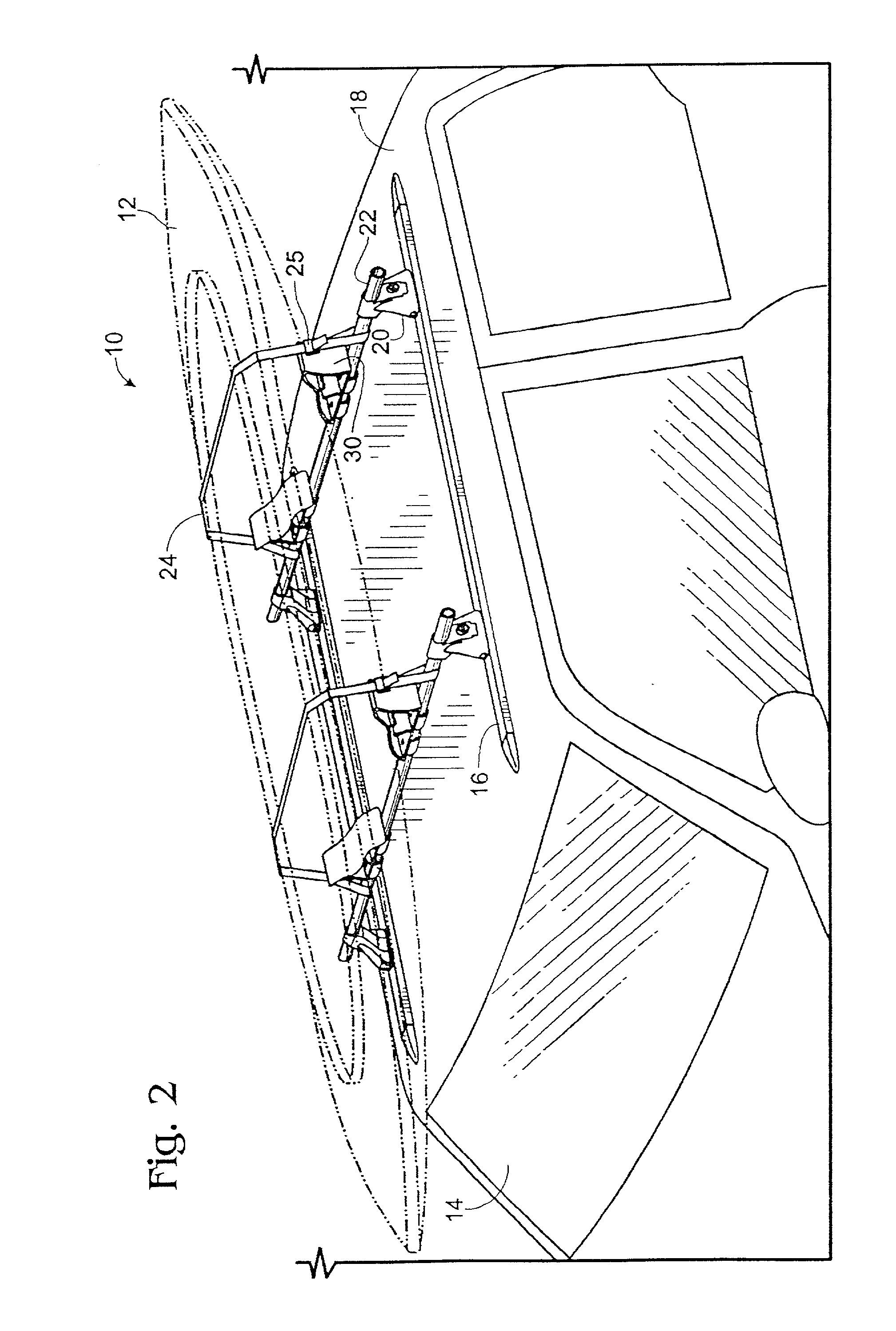 Conformable boat rack