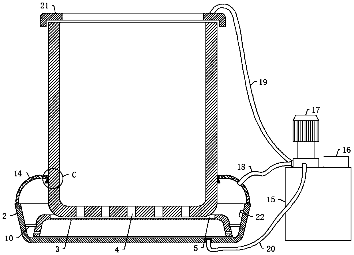 Flowerpot with watering amount warning function