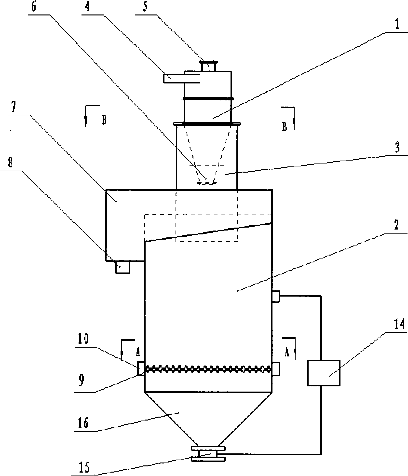 Integrated device for hydraulic classification and sorting of coarse slime as well as classification and sorting system