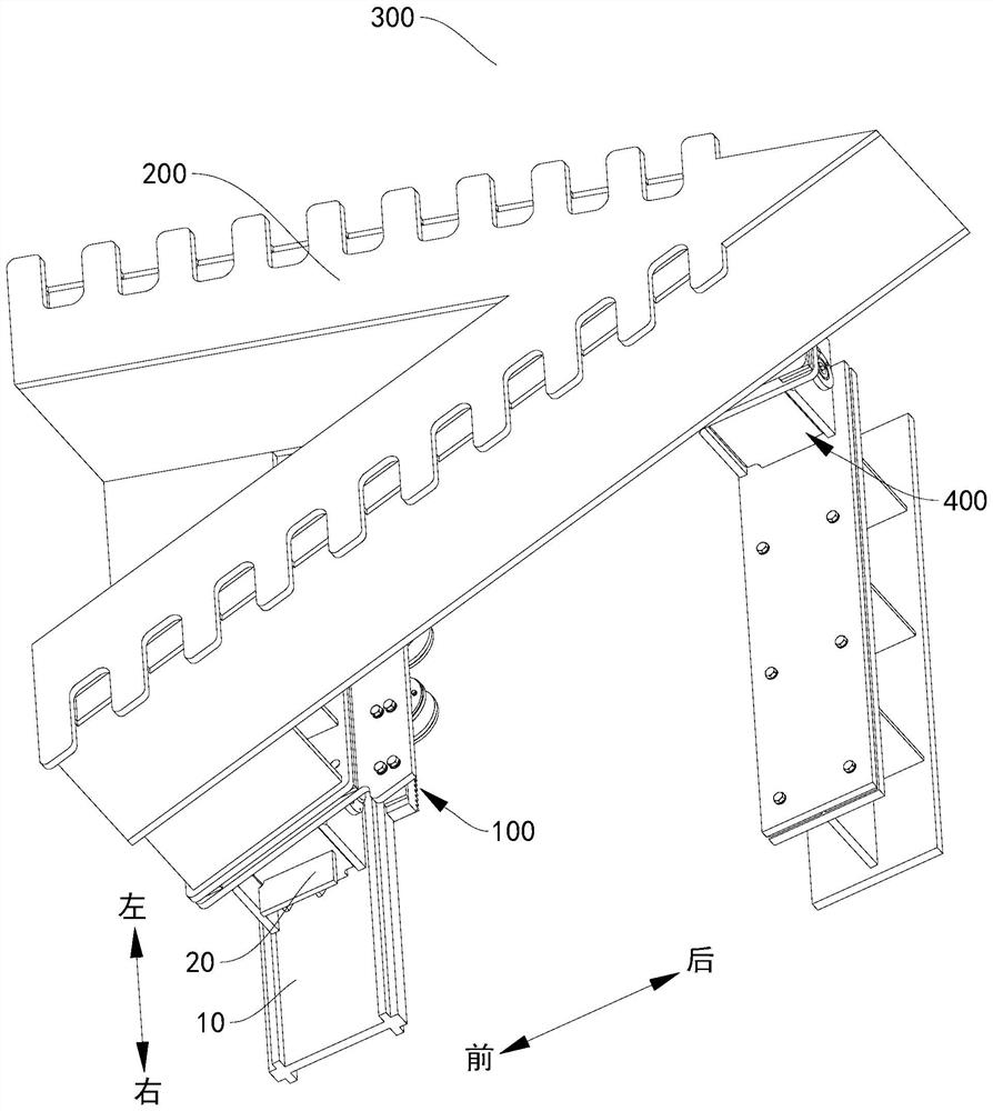 Slider beam traveling systems, turnouts, rail transit systems, guide wheel trolleys and guide rails