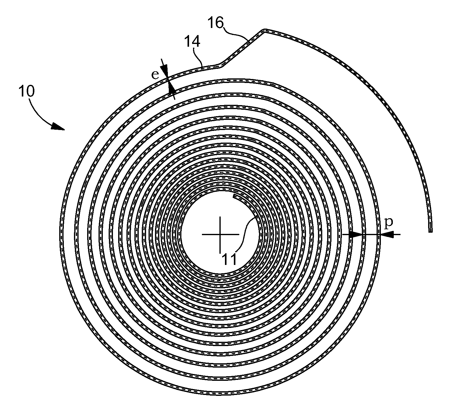 Spiral spring for a sprung balance spiral resonator and method for manufacturing the same