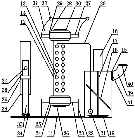 Fluorescent wall construction device of building outer wall