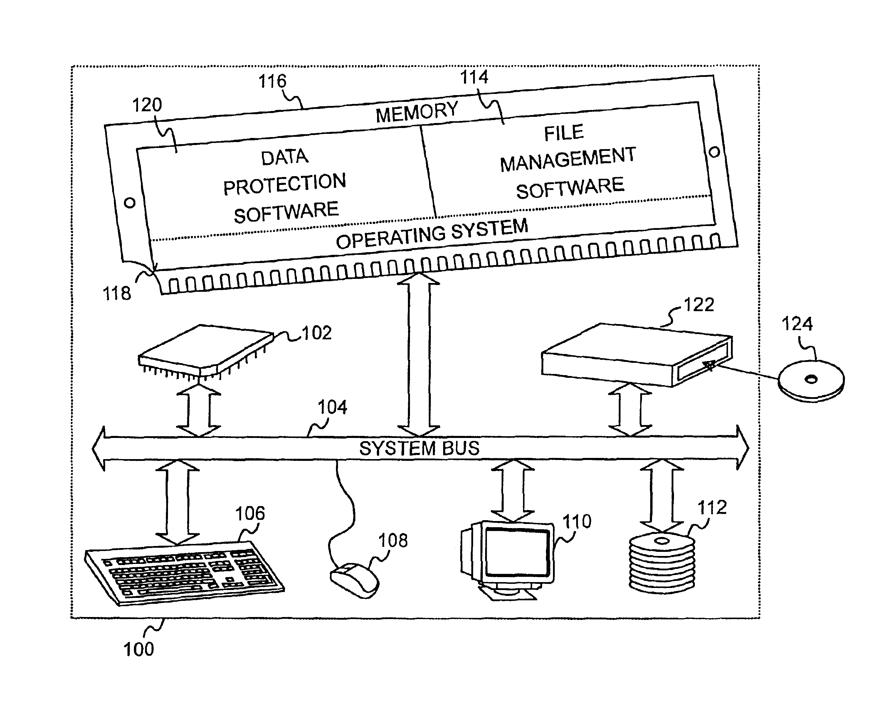 Integration of a database into file management software for protecting, tracking, and retrieving data