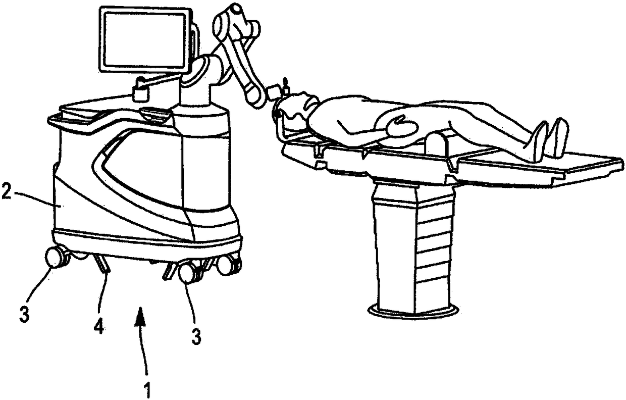 Mechanical system for stabilization on the floor for vehicles on castors