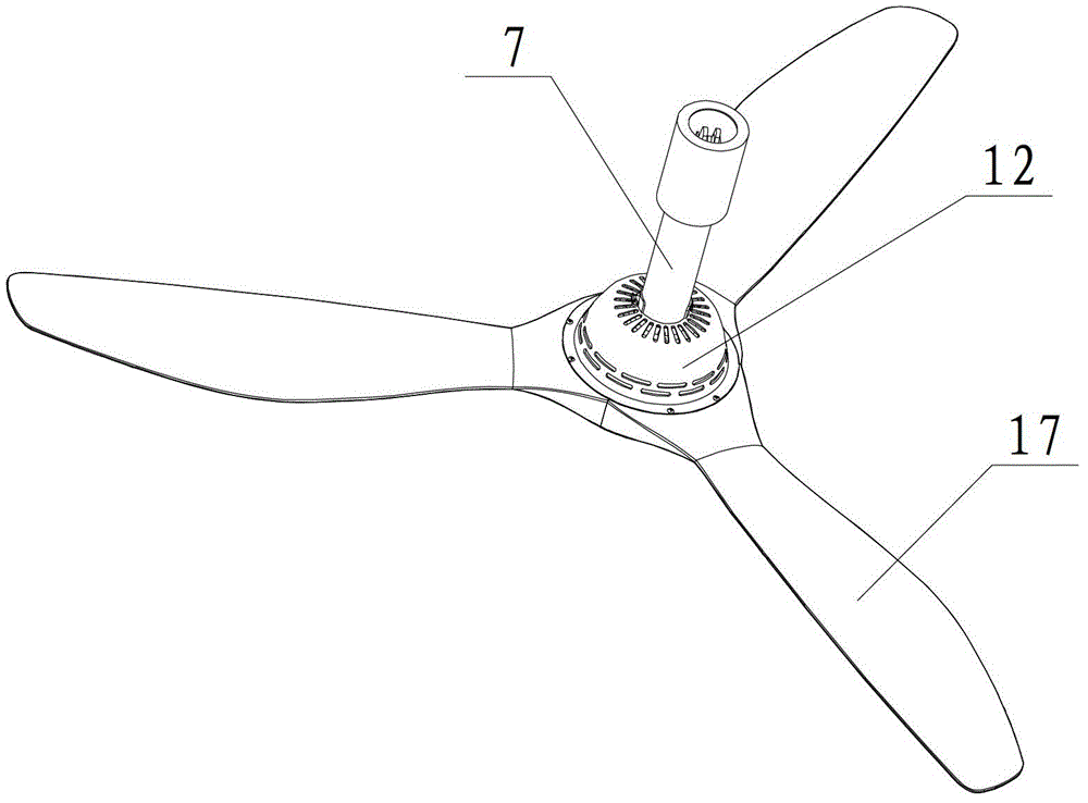 Ceiling fan with warming function