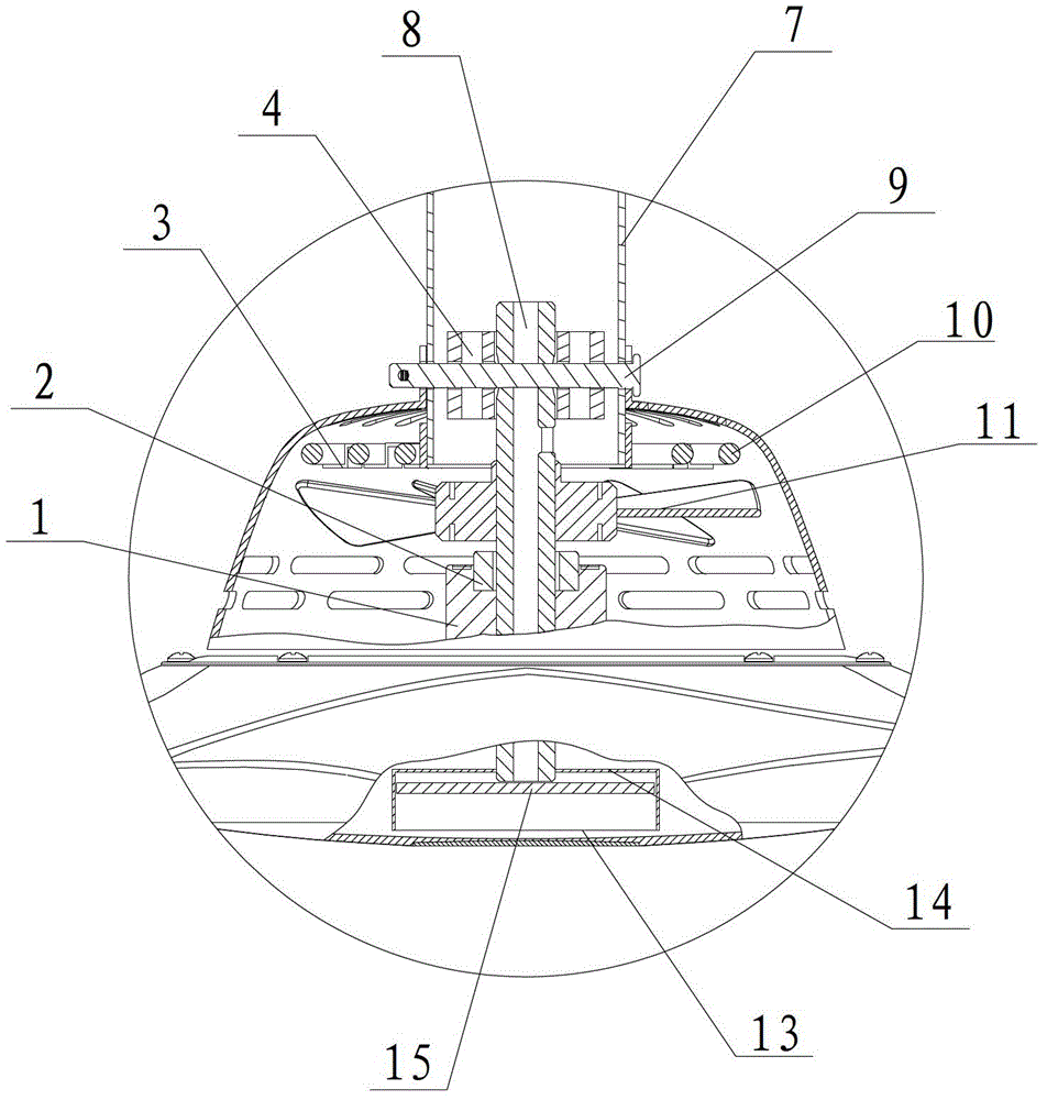 Ceiling fan with warming function