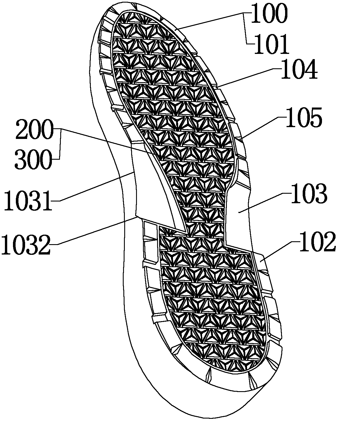 Anti-skidding sole and anti-skidding shoe using same