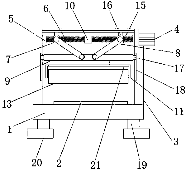 Punching device for metals