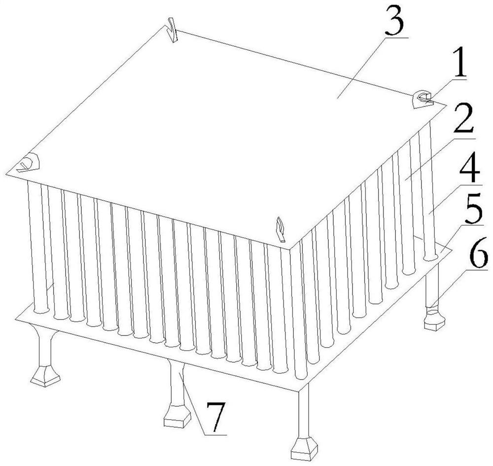 A storage rack for spent fuel assemblies