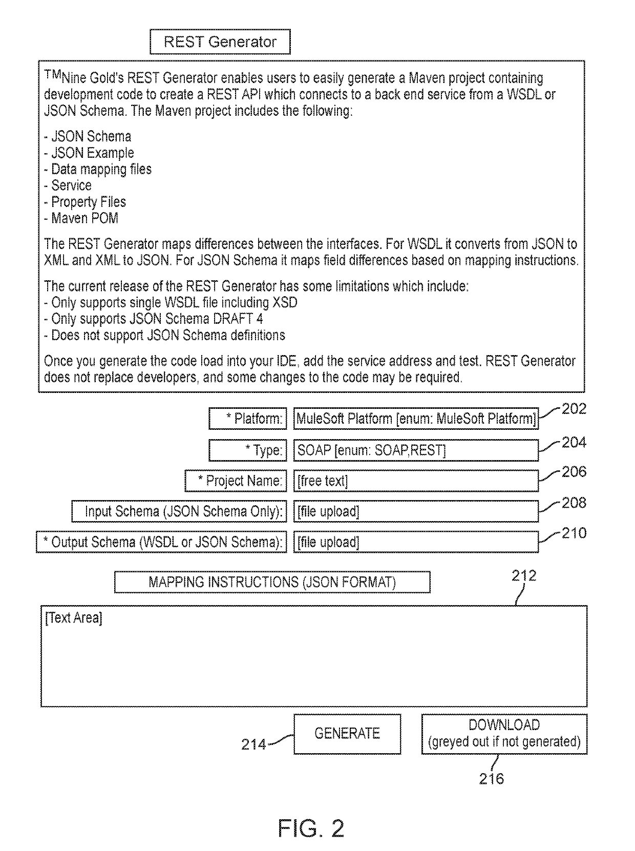 System and method for generating api devlopment code for integrating platforms