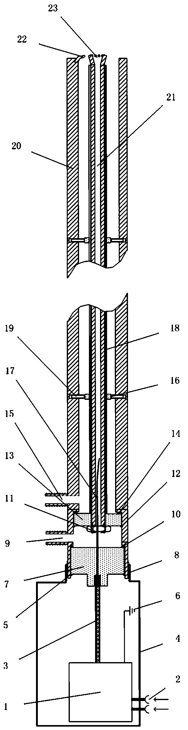 Novel boiler ignition gun and machining method thereof