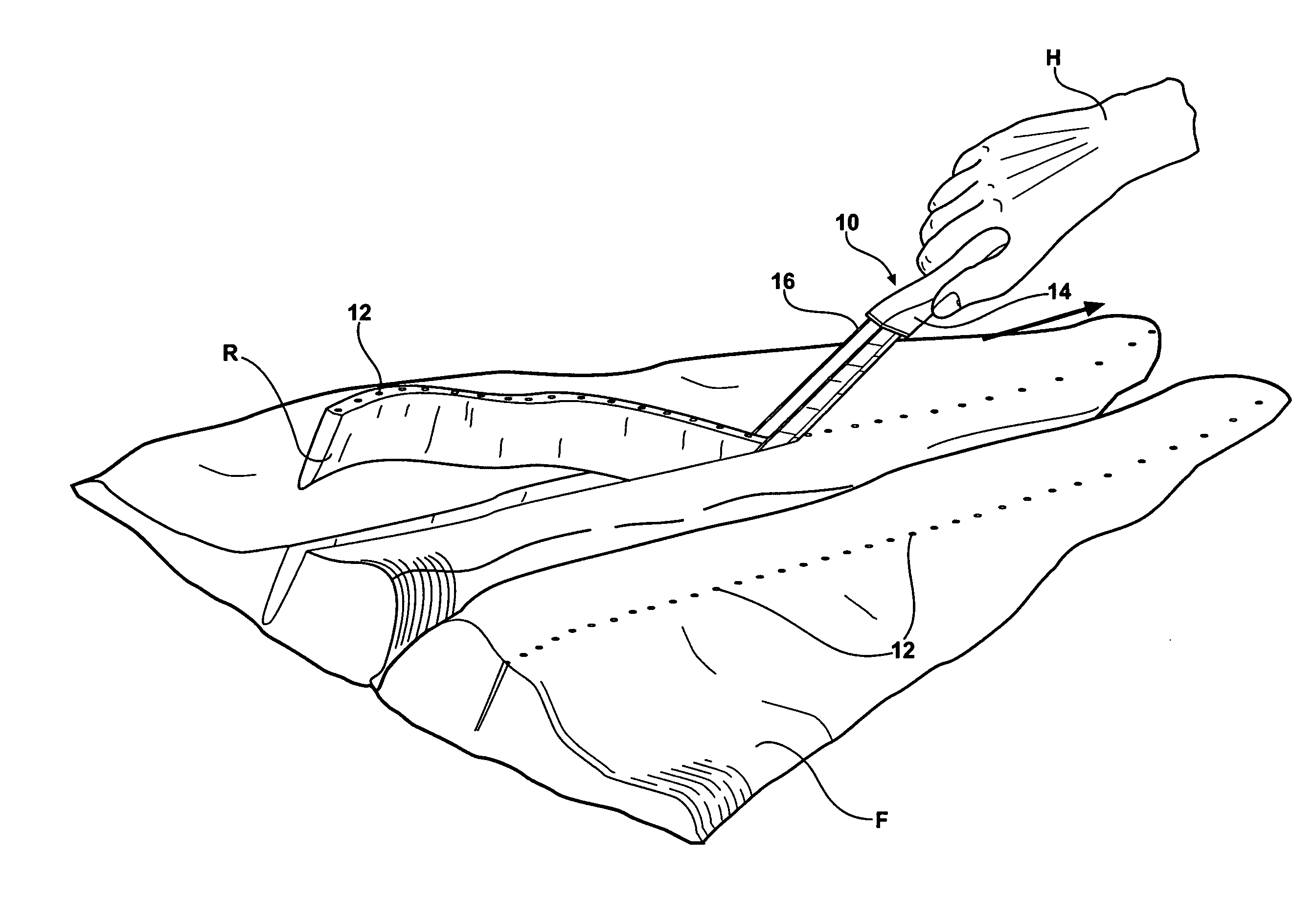 Fish pin bone remover