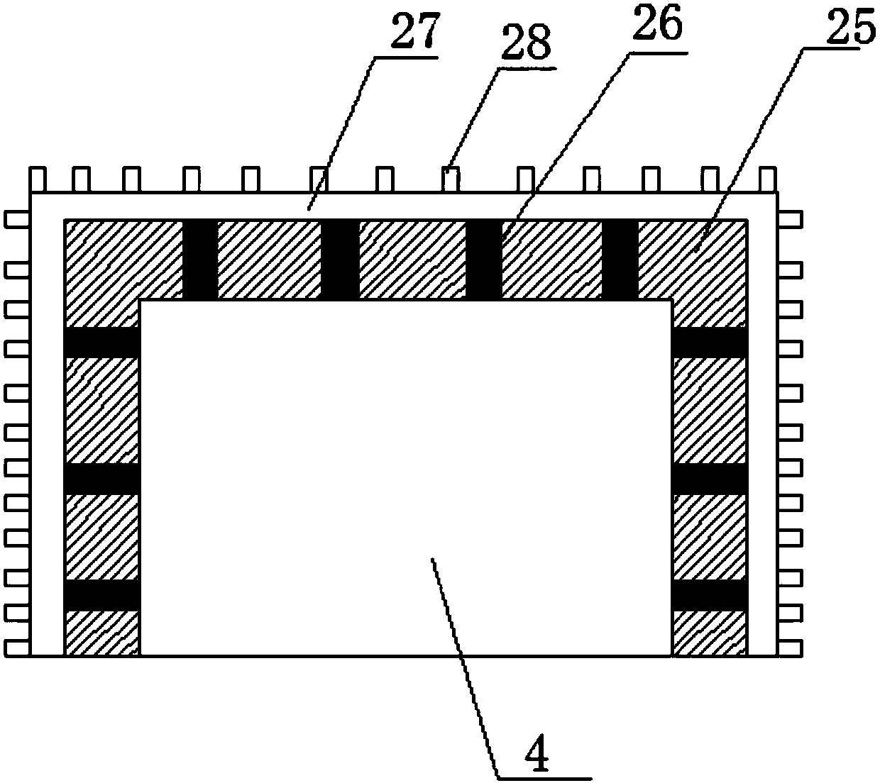 Cement mixing device used for buildings