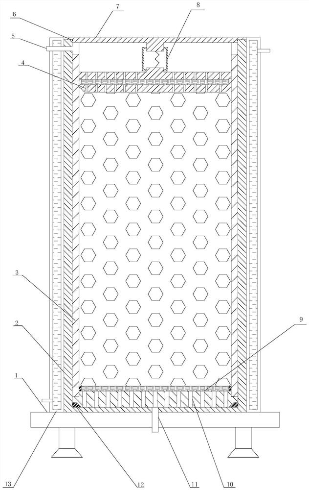 A supercritical extraction kettle for low-fat material extraction