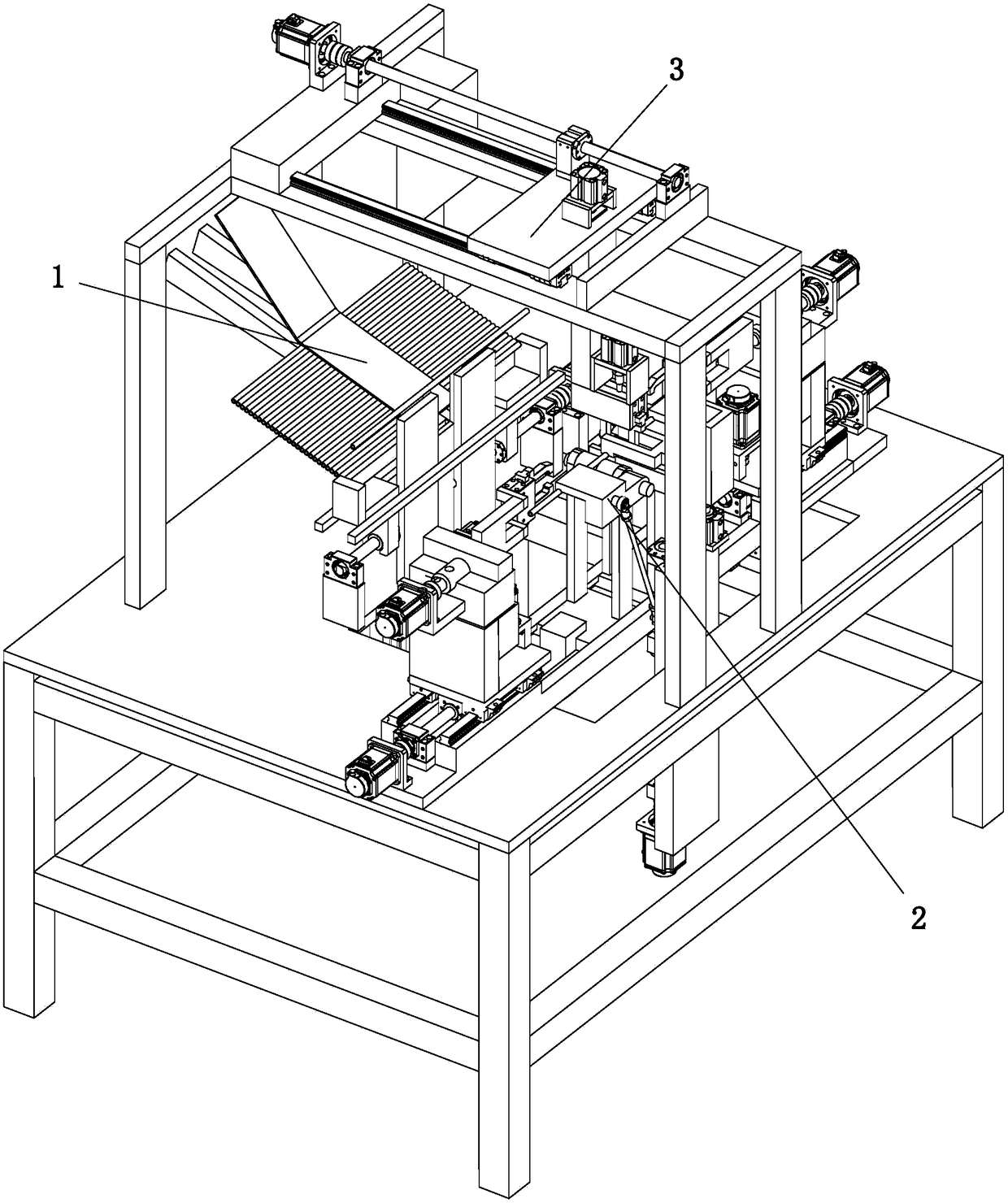 Automobile seat U-shaped handle bending machine