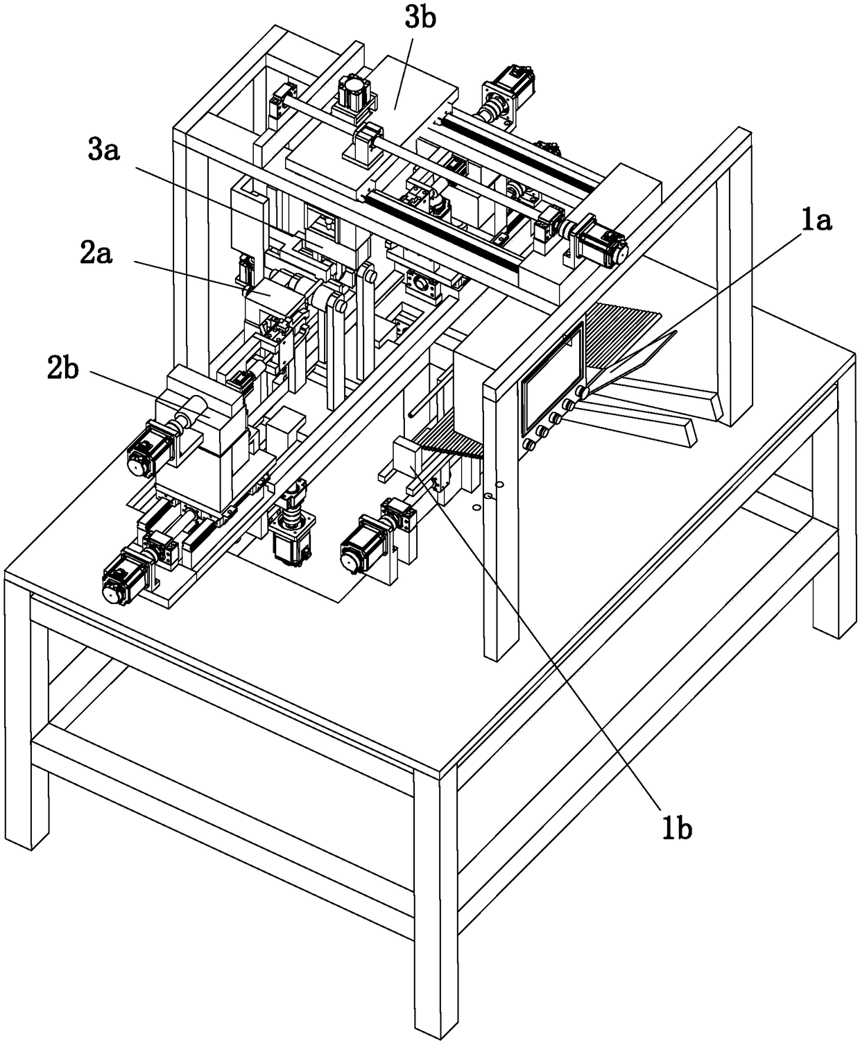 Automobile seat U-shaped handle bending machine