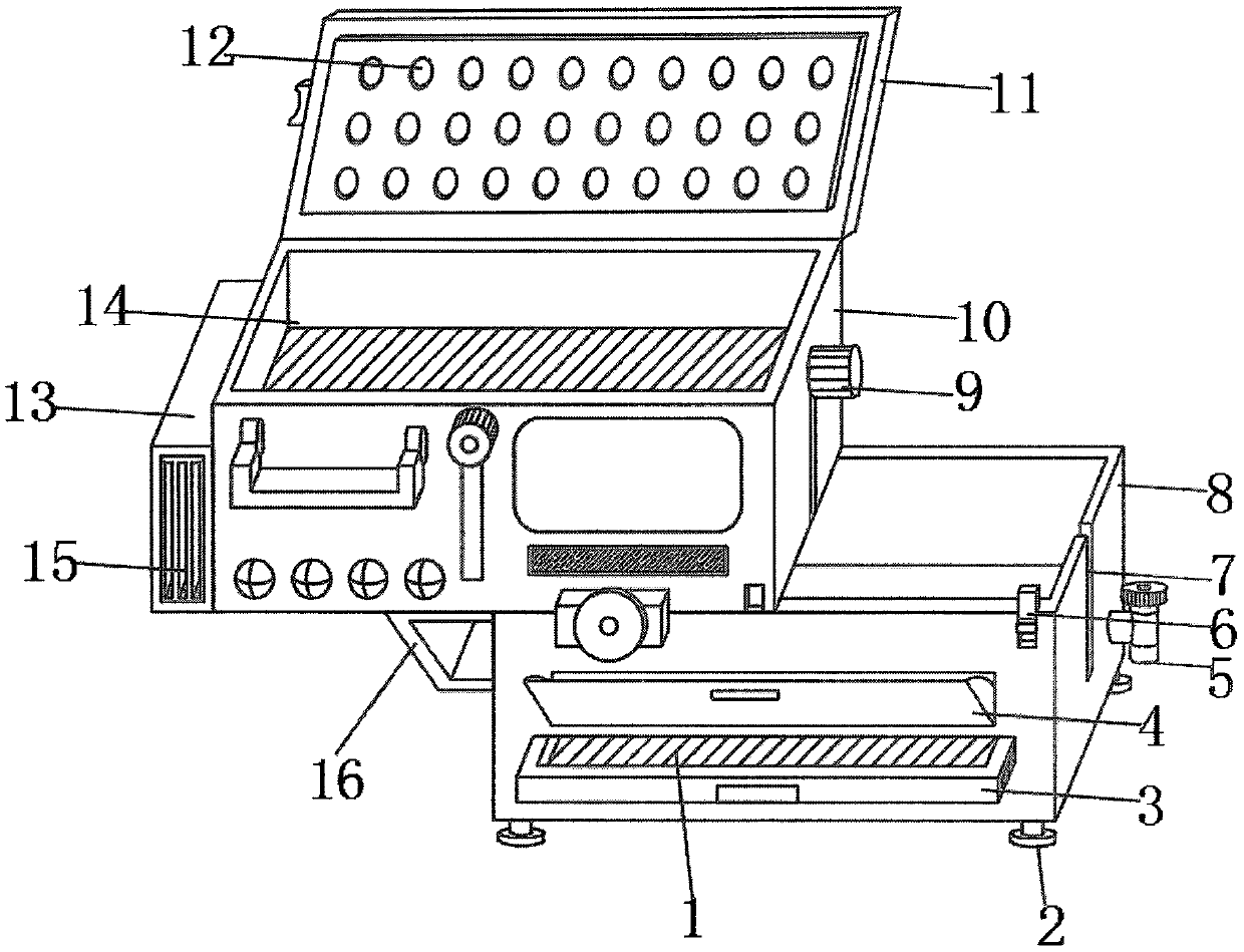 Portable urinary postoperation medical instrument cleaning device