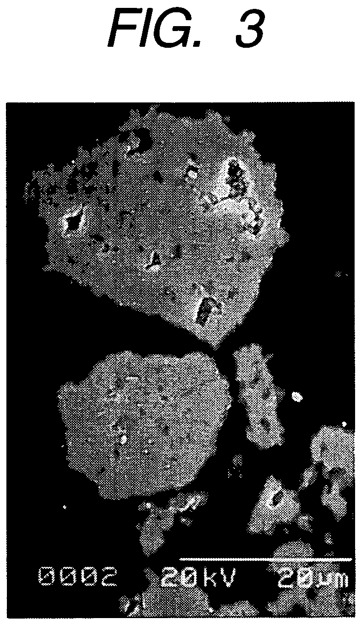 Lithium-manganese composite oxide granular secondary particle, method for production thereof and use thereof