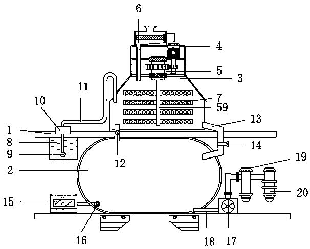 Material mixing mechanism for normal-temperature overflow dyeing machine