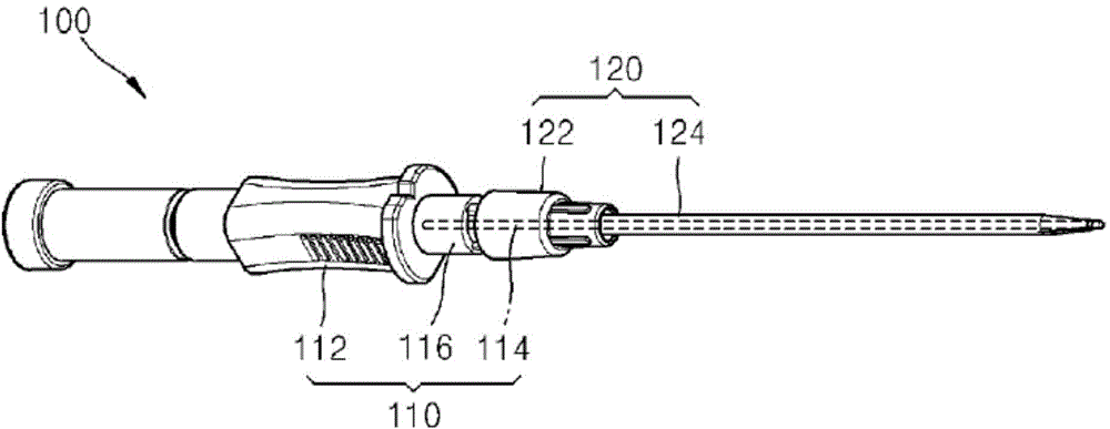 Apparatus for inserting surgical thread, and surgical procedure kit for inserting surgical thread comprising same