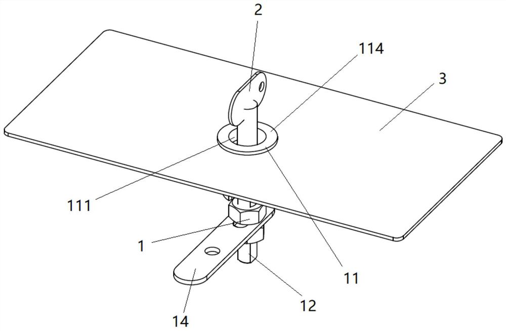 Triangle lock device