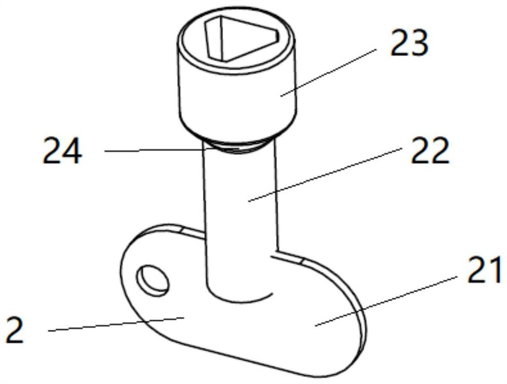 Triangle lock device