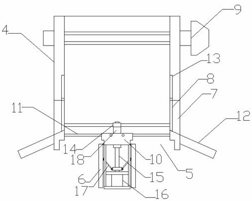 Movable self-discharging sand hopper device