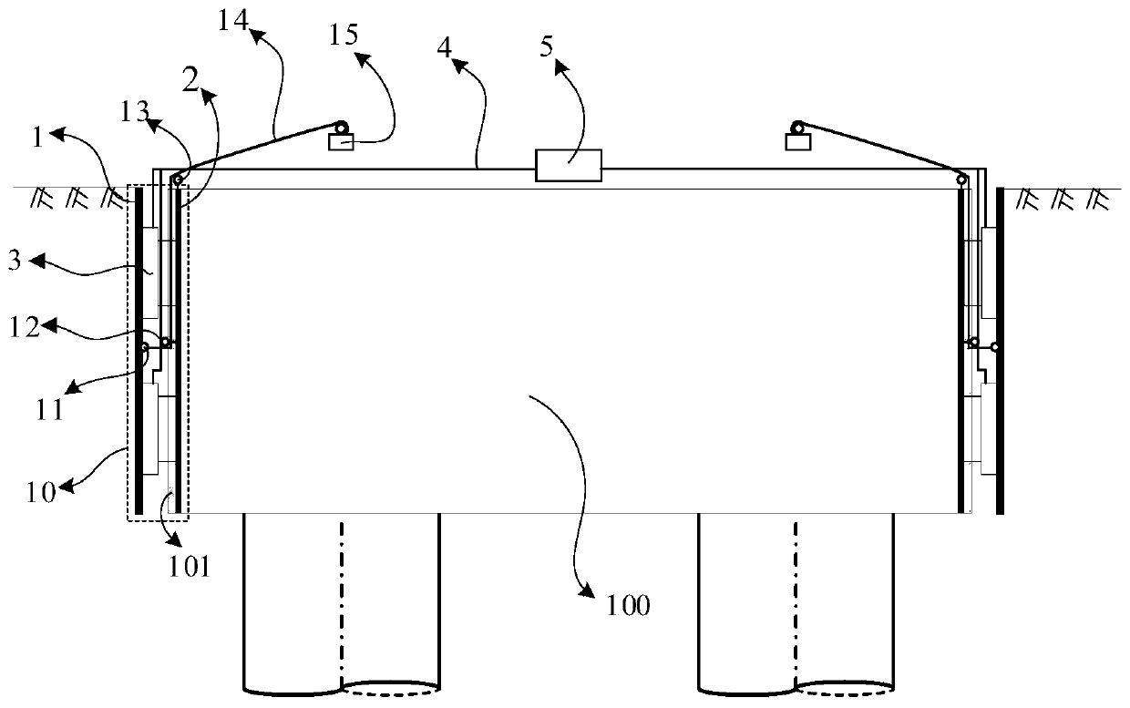 Pushing device and method for improving horizontal load-carrying performance of low bearing platform by pushing device