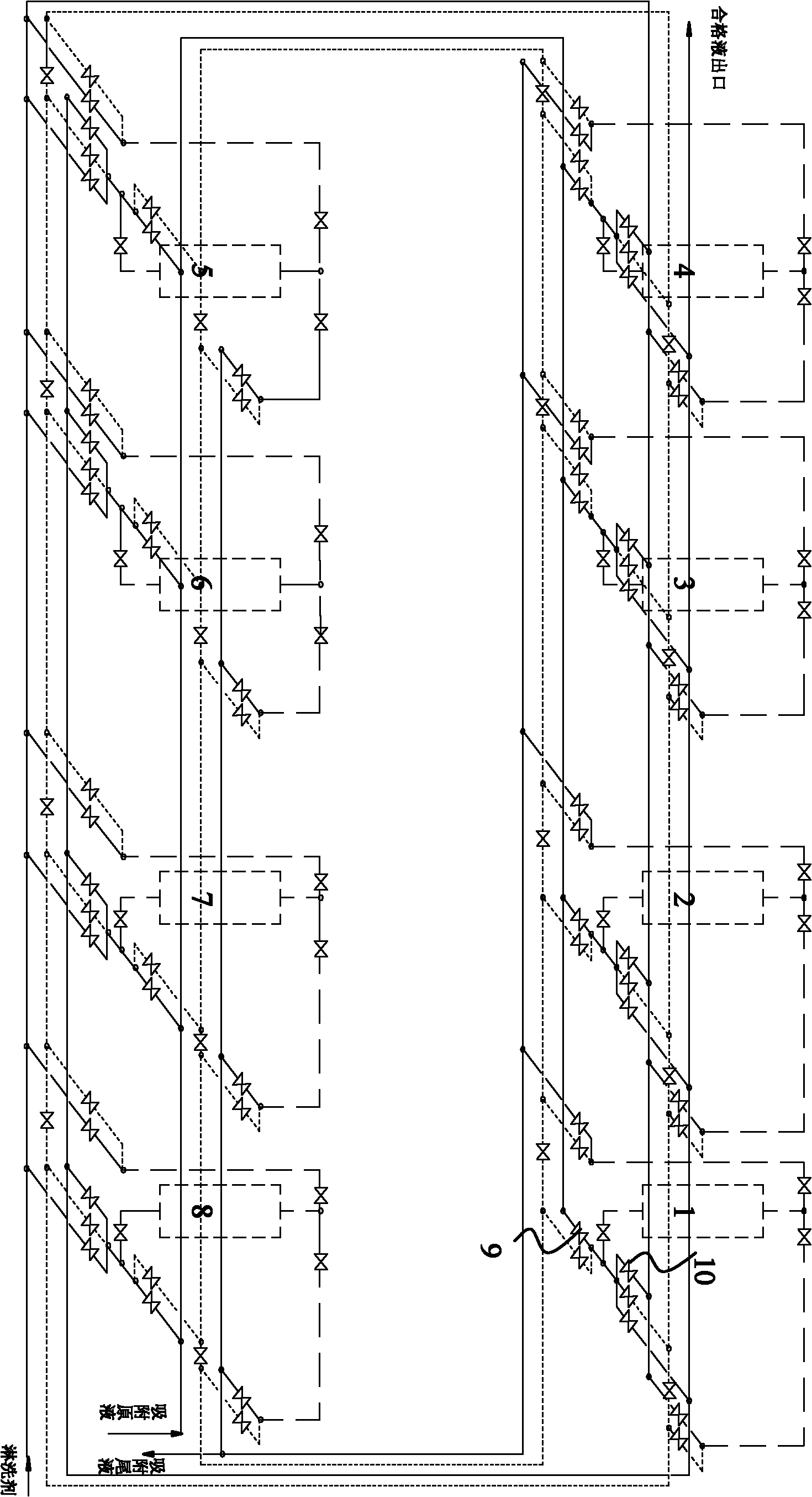 Method for extracting uranium by using ion exchange fixed tower under alternate Ph condition