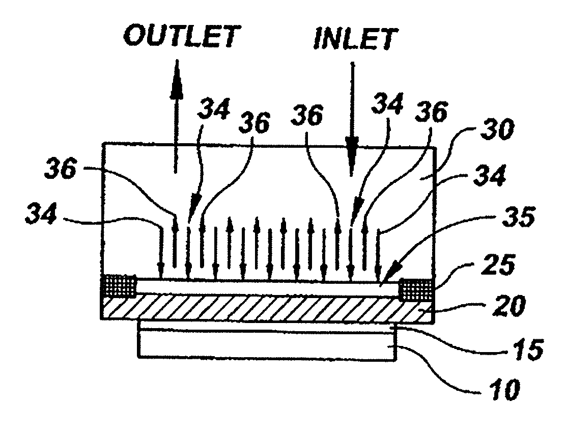 High power microjet cooler