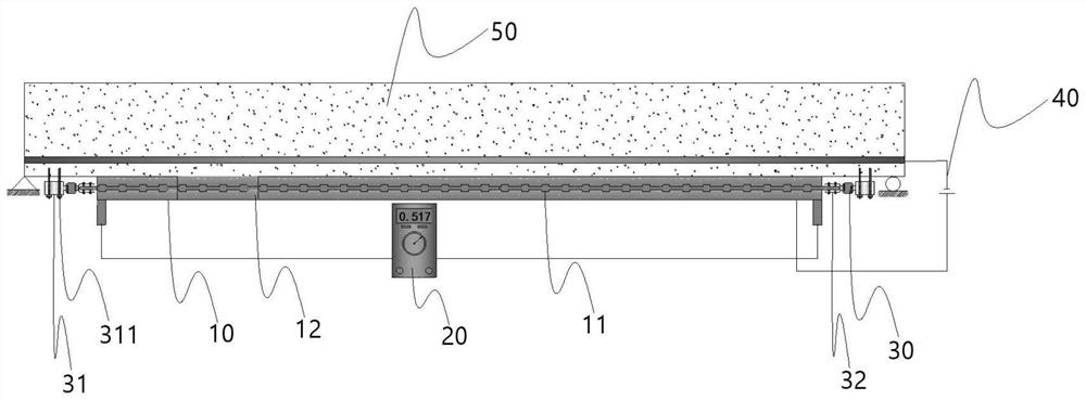 Coastal concrete reinforcing and monitoring integrated device and method