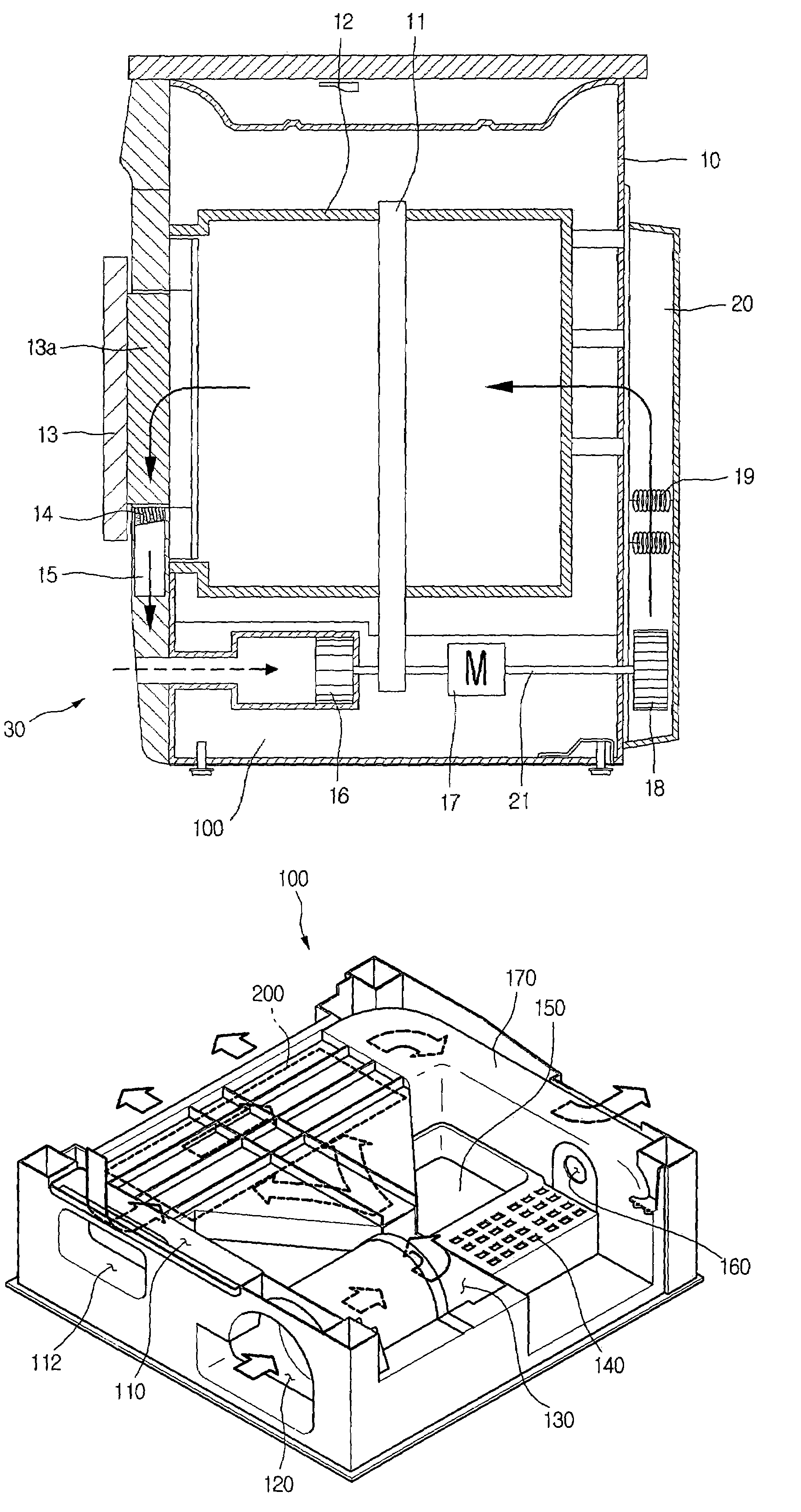 Laundry dryer and condenser assembly thereof