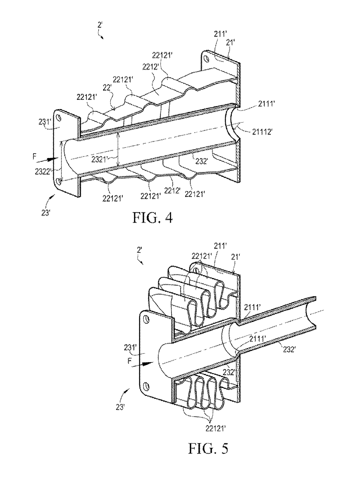 Impact energy absorbing apparatus