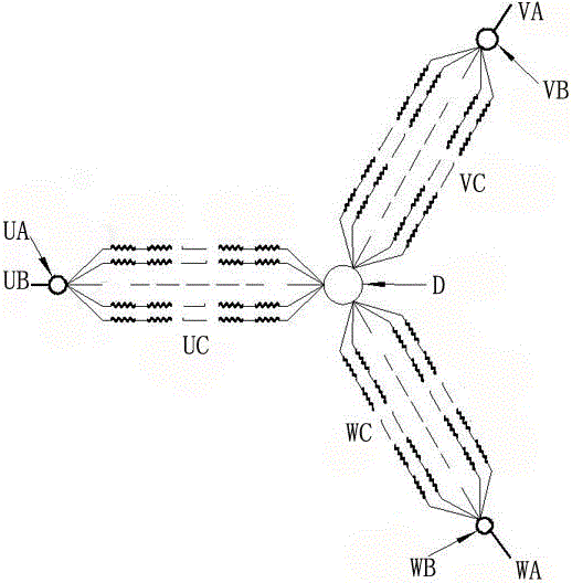 A method for judging whether a three-phase alternator winding lacks a parallel branch