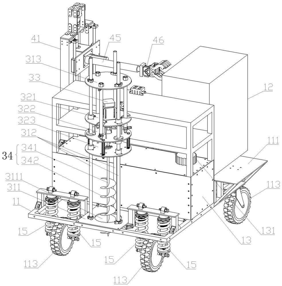 Full-process automatic tree planting method