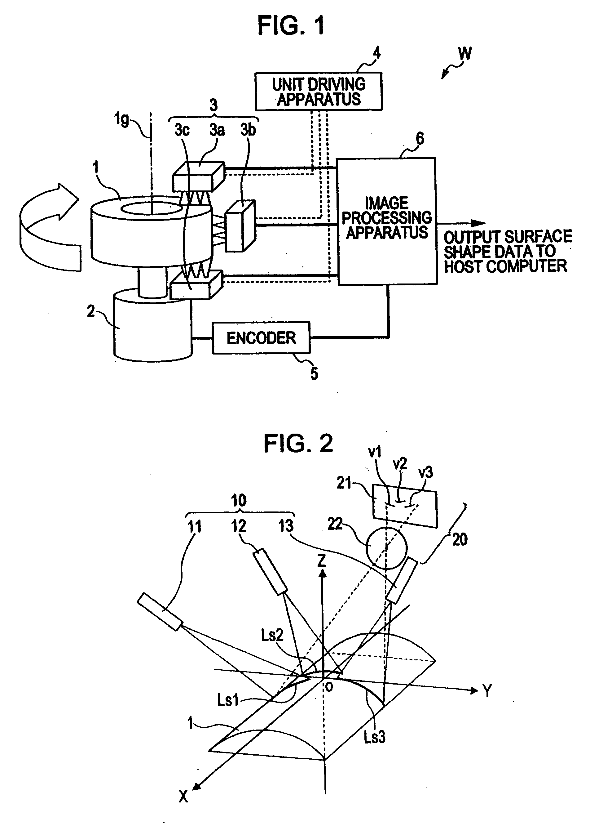 Tire shape measuring system