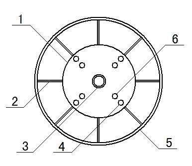 Conducting wire taking-up and paying-off device of power supply circuit and taking-up and paying-off method