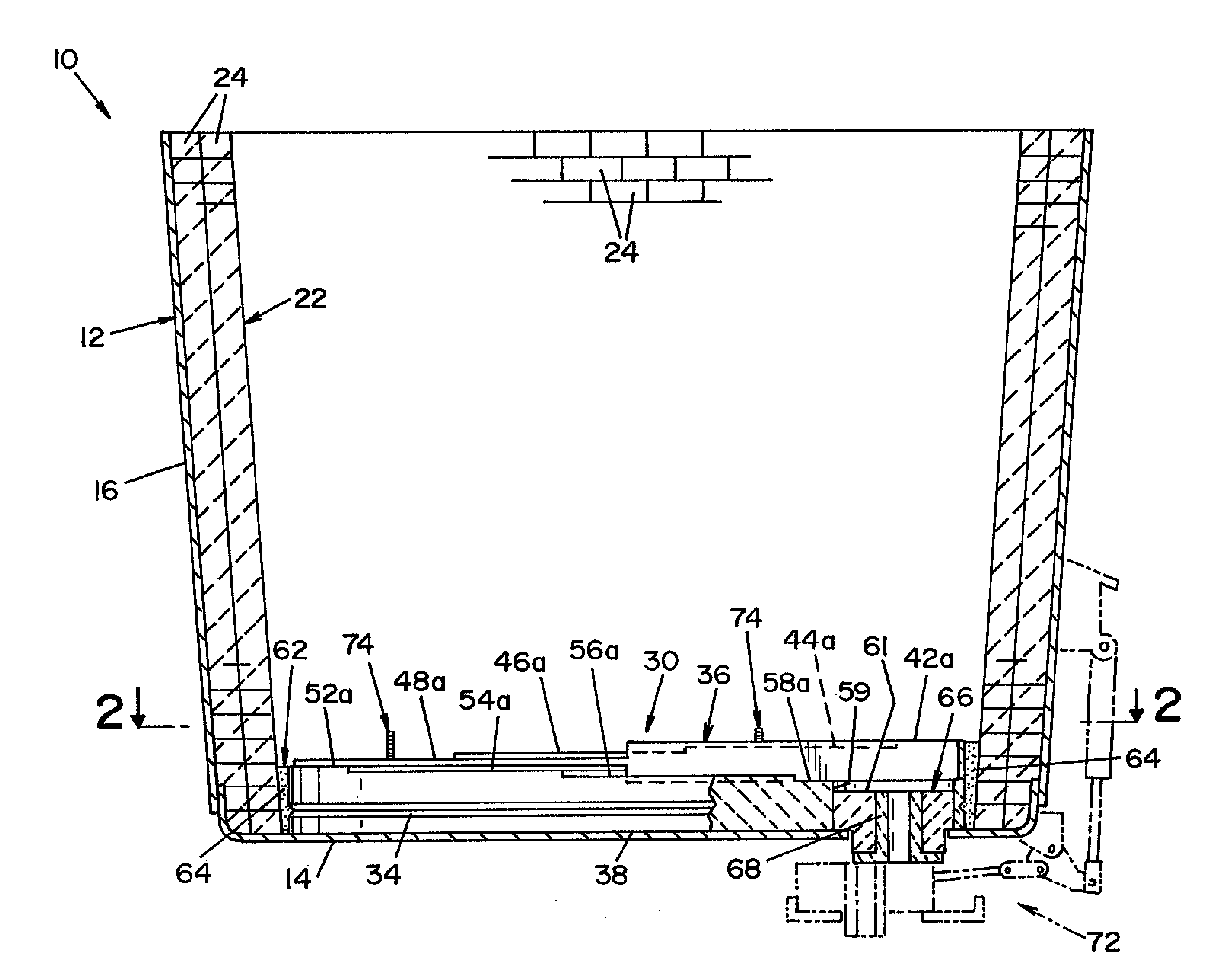 High yield ladle bottoms