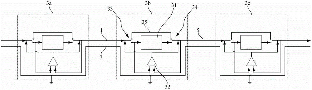 Node device for LED lighting control network and LED lighting network topology