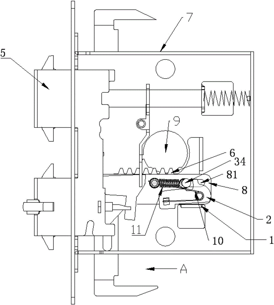 Antitheft opening mechanism used for automatic door lock