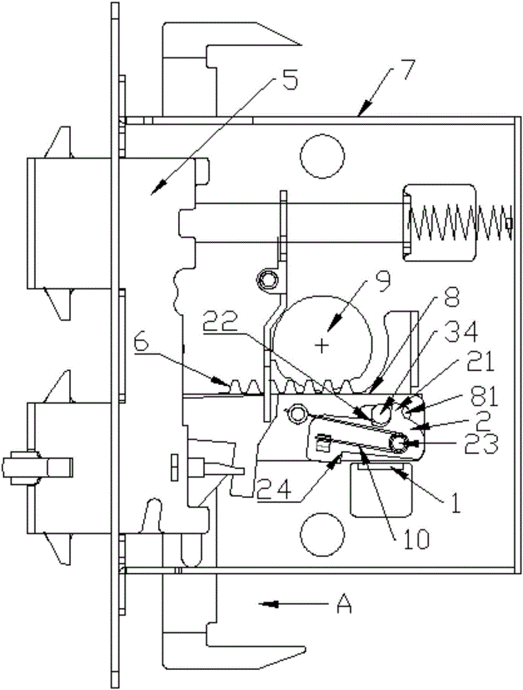 Antitheft opening mechanism used for automatic door lock