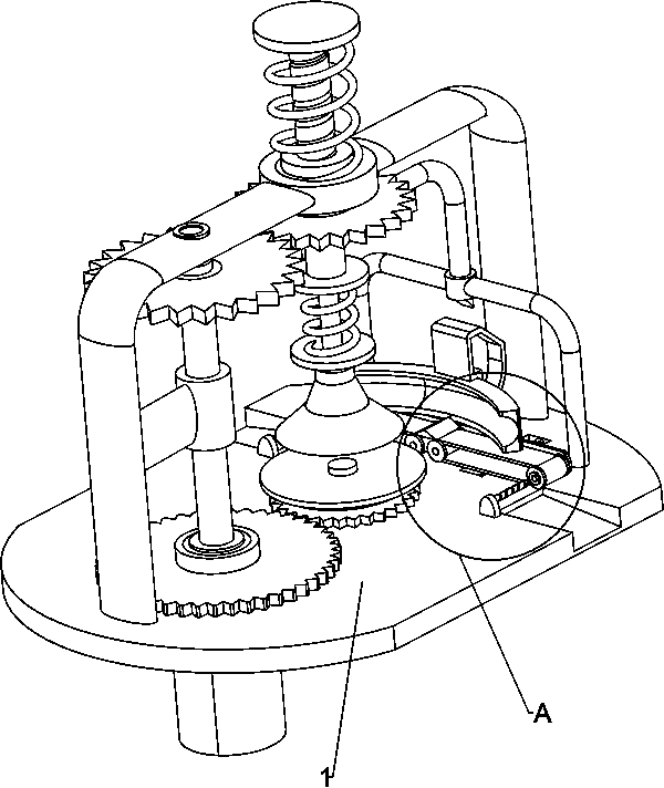 Polishing device for hat and coat stand chassis