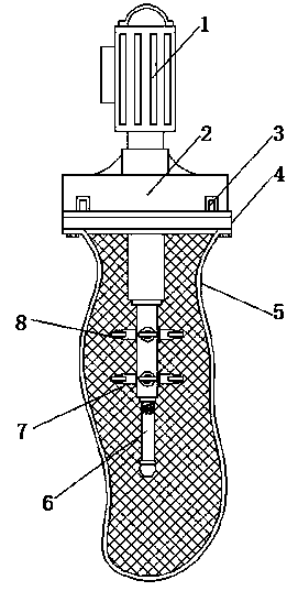 Dust removal filtering cloth bag rapid to install