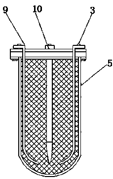 Dust removal filtering cloth bag rapid to install