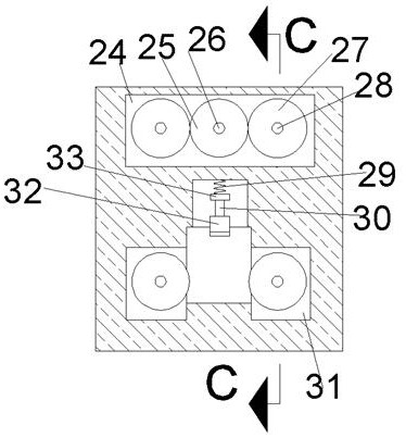 Self-adaptive multi-specification wood peeling device