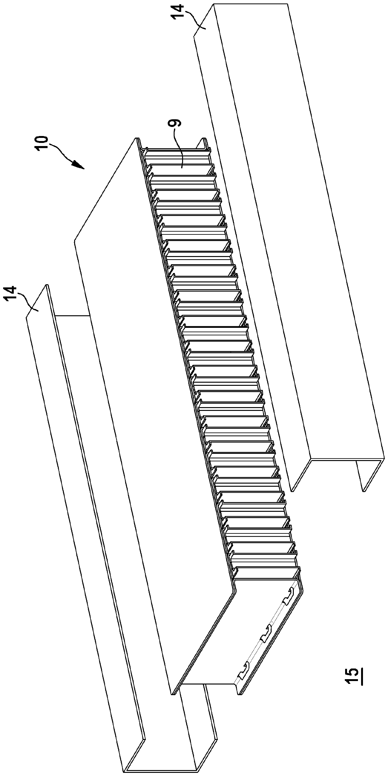 Battery module sub-unit and battery module