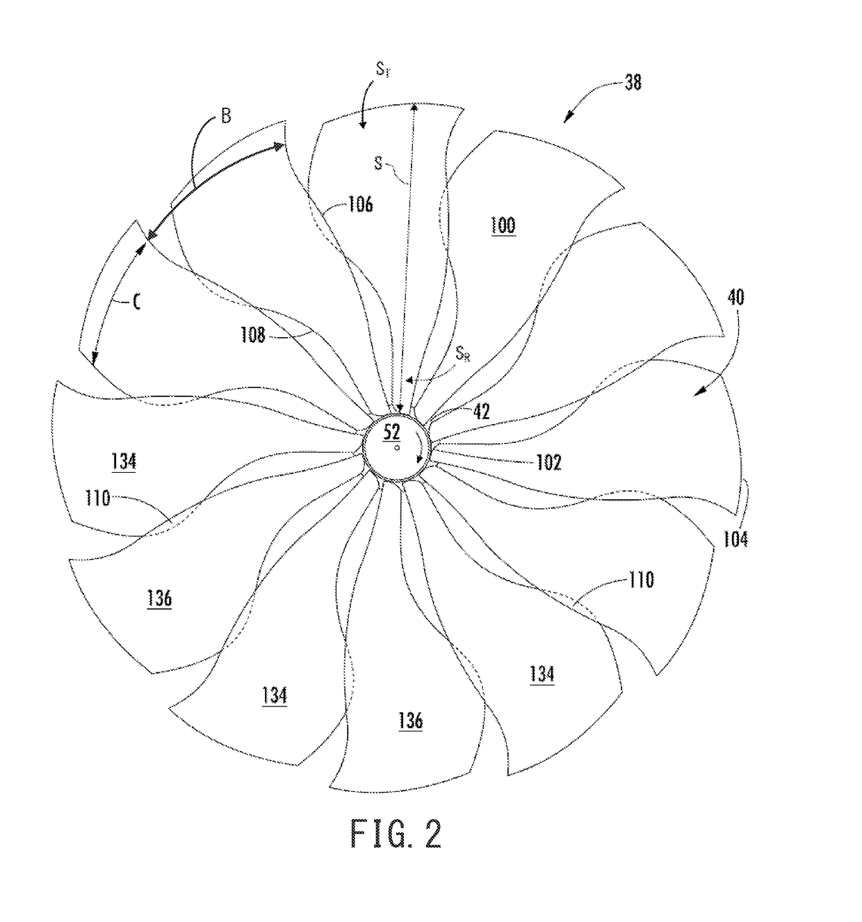 Pitch range for a variable pitch fan