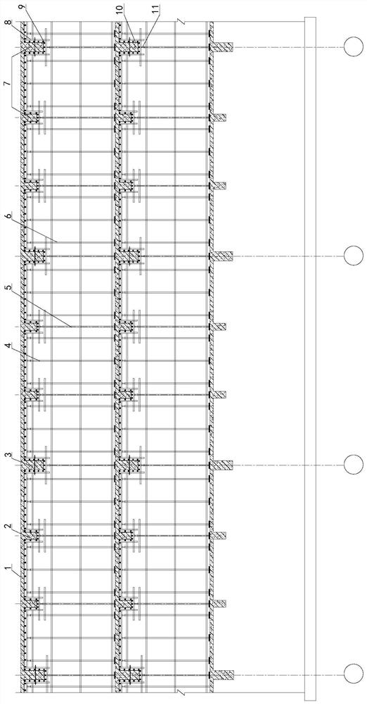 Floor bearing capacity checking calculation and formwork removal construction method under concrete construction load effect