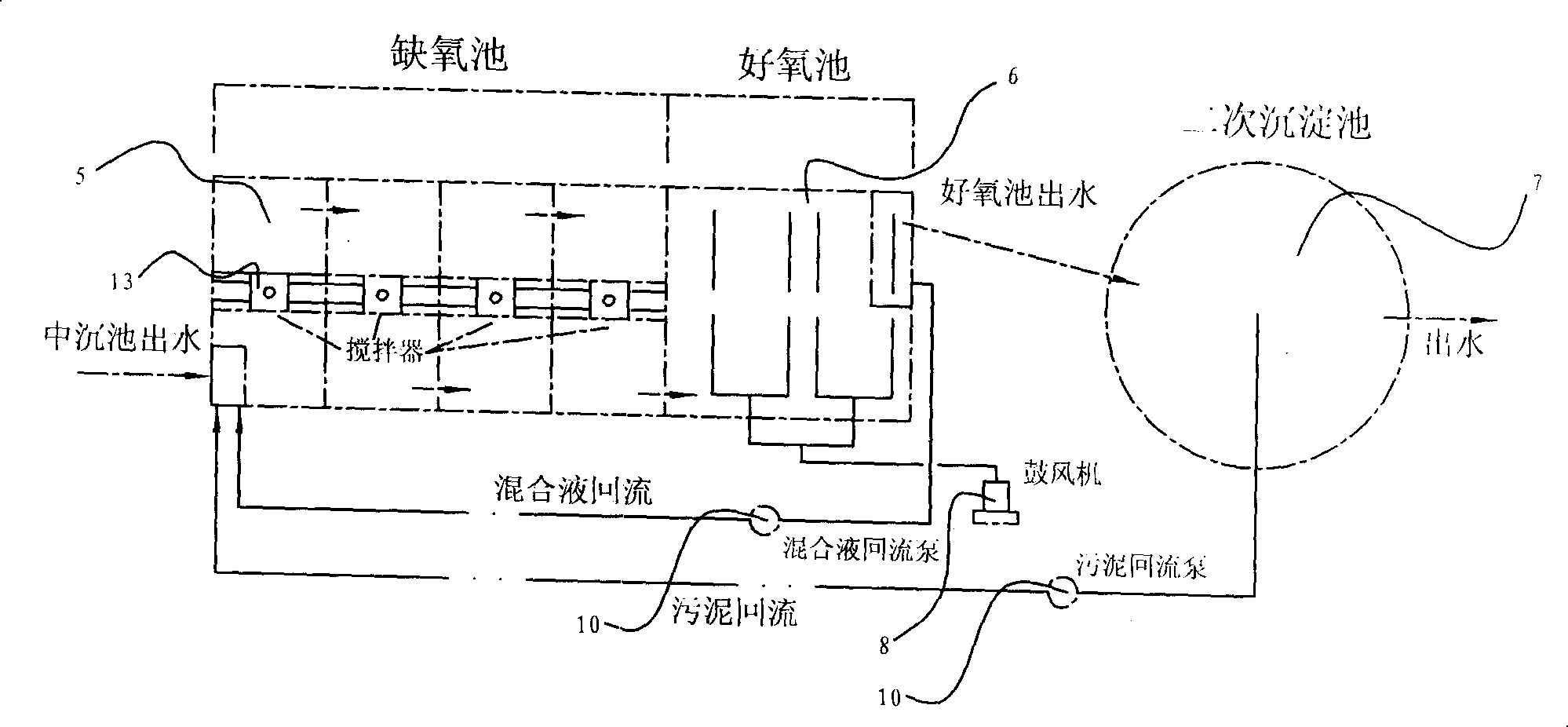 Sewage water treatment system