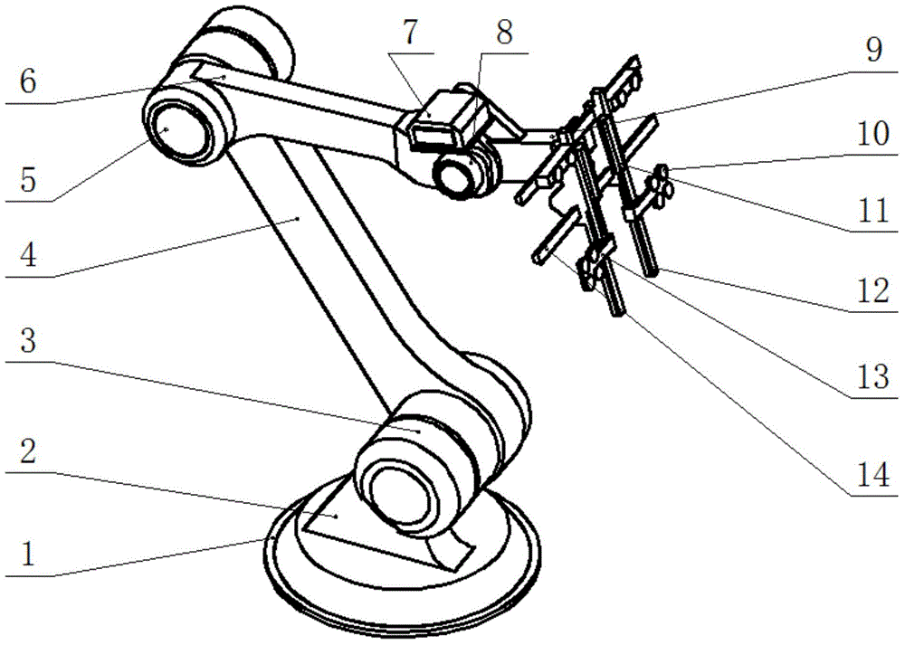 Glass carrying and stacking manipulator